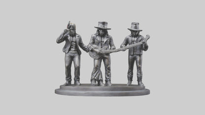 3D model Guns N Roses statue model VR / AR / low-poly