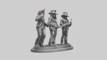 3D model Guns N Roses statue model VR / AR / low-poly