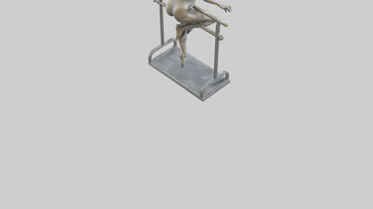 3D model Gymnast on Bars statue model VR / AR / low-poly