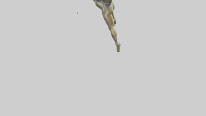 3D model Gymnast Tumbling statue model VR / AR / low-poly