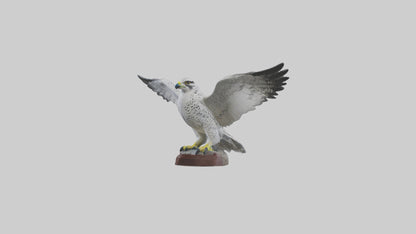 3D model Gyrfalcon statue model VR / AR / low-poly
