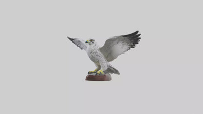 3D model Gyrfalcon statue model VR / AR / low-poly
