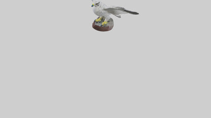 3D model Gyrfalcon statue model VR / AR / low-poly