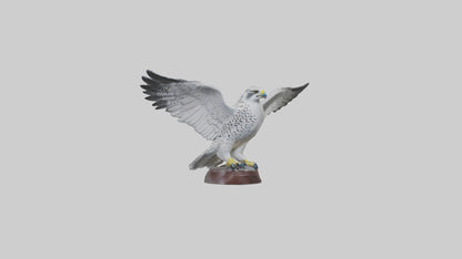3D model Gyrfalcon statue model VR / AR / low-poly