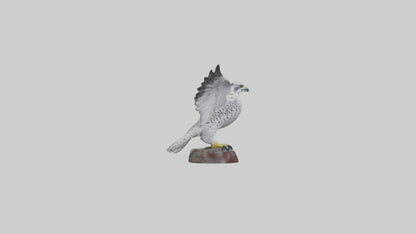 3D model Gyrfalcon statue model VR / AR / low-poly