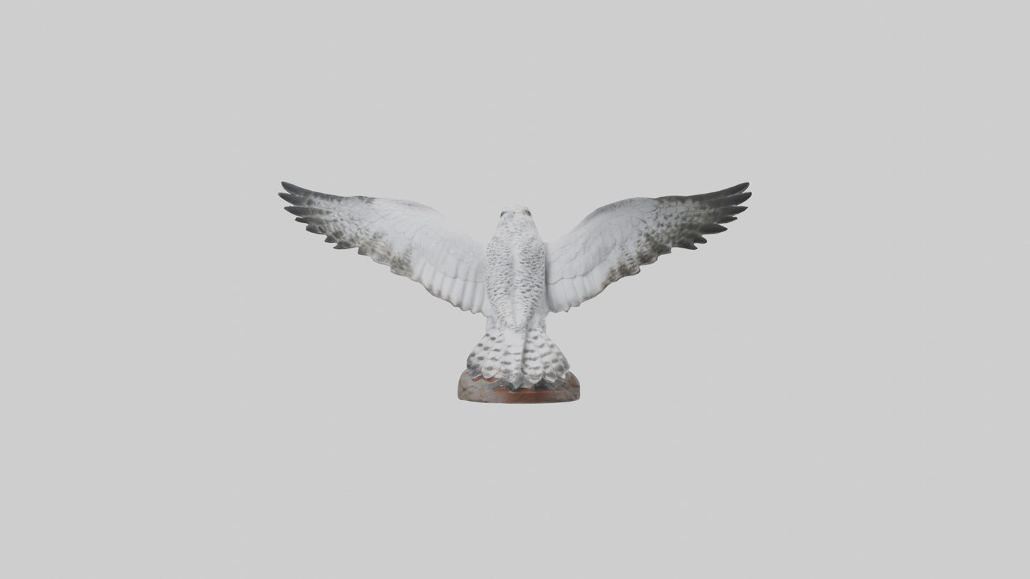 3D model Gyrfalcon statue model VR / AR / low-poly