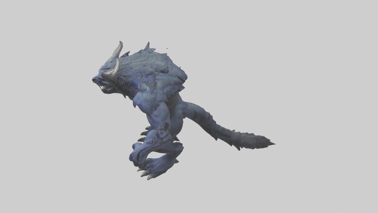 3D model Hades Beast model VR / AR / low-poly