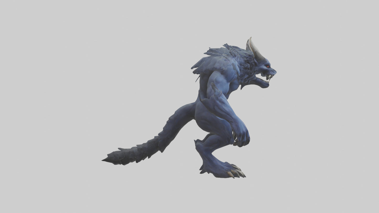 3D model Hades Beast model VR / AR / low-poly