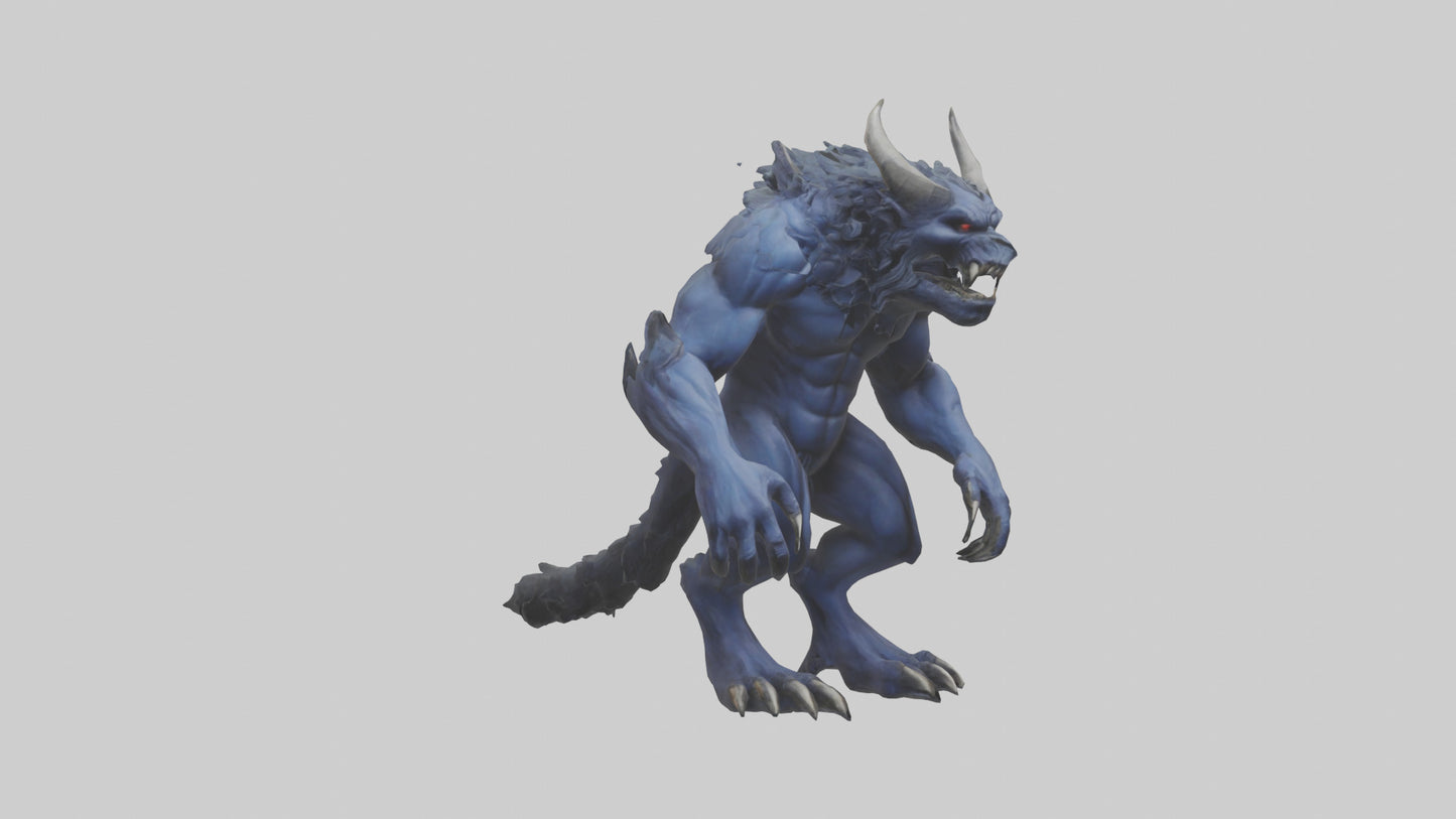 3D model Hades Beast model VR / AR / low-poly