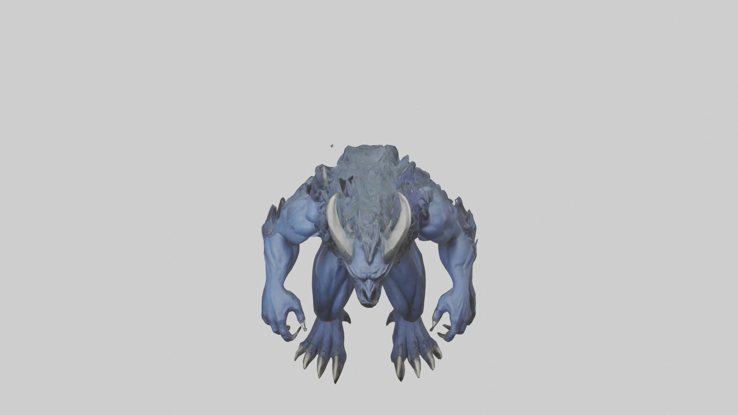 3D model Hades Beast model VR / AR / low-poly