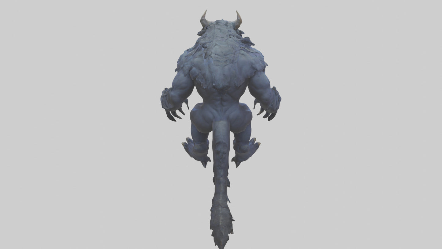 3D model Hades Beast model VR / AR / low-poly