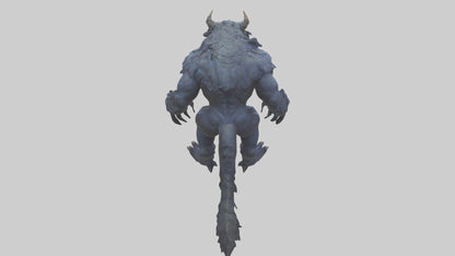 3D model Hades Beast model VR / AR / low-poly