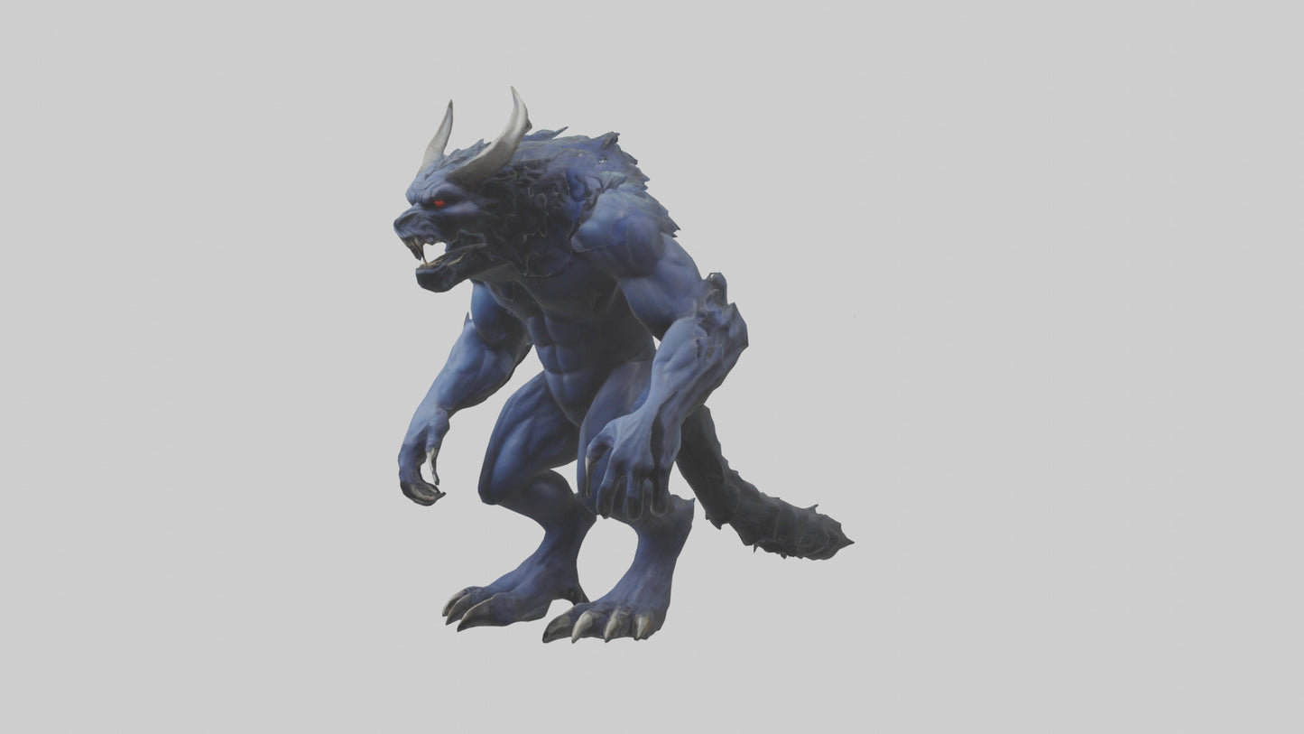 3D model Hades Beast model VR / AR / low-poly