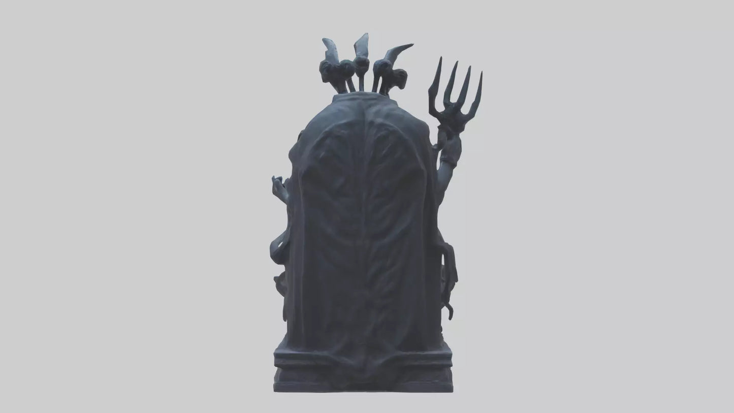 3D model Hades statue model VR / AR / low-poly