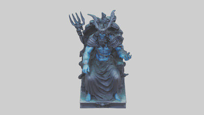 3D model Hades statue model VR / AR / low-poly