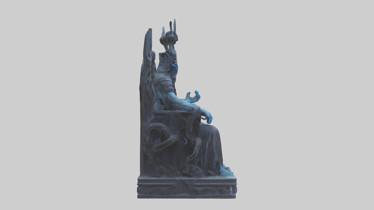 3D model Hades statue model VR / AR / low-poly
