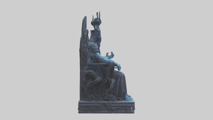 3D model Hades statue model VR / AR / low-poly
