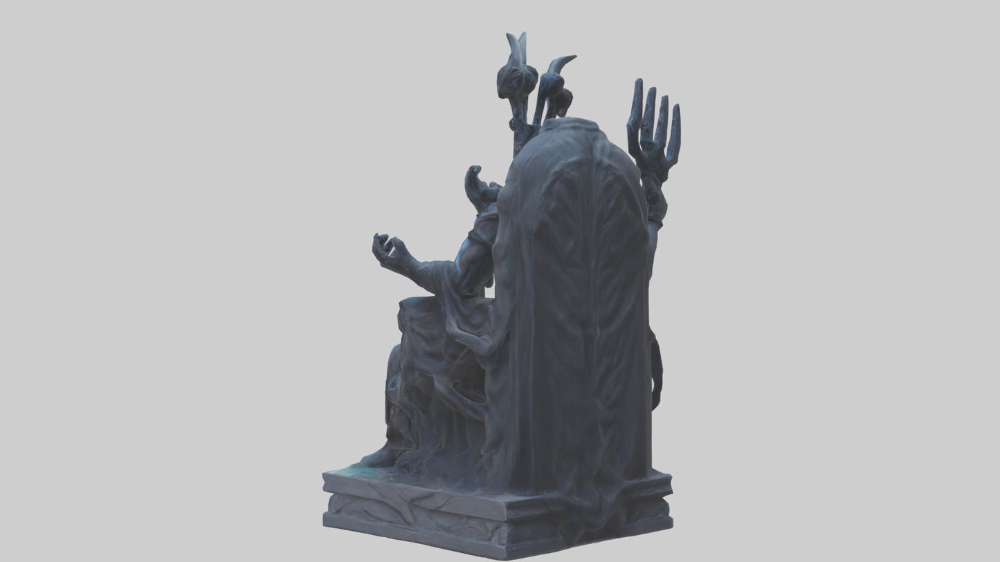 3D model Hades statue model VR / AR / low-poly