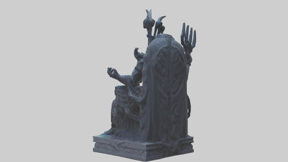 3D model Hades statue model VR / AR / low-poly