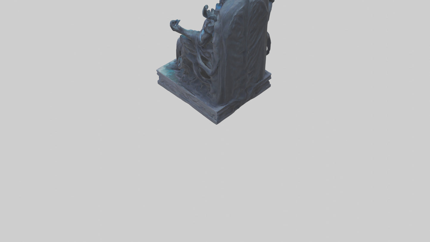 3D model Hades statue model VR / AR / low-poly
