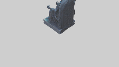 3D model Hades statue model VR / AR / low-poly