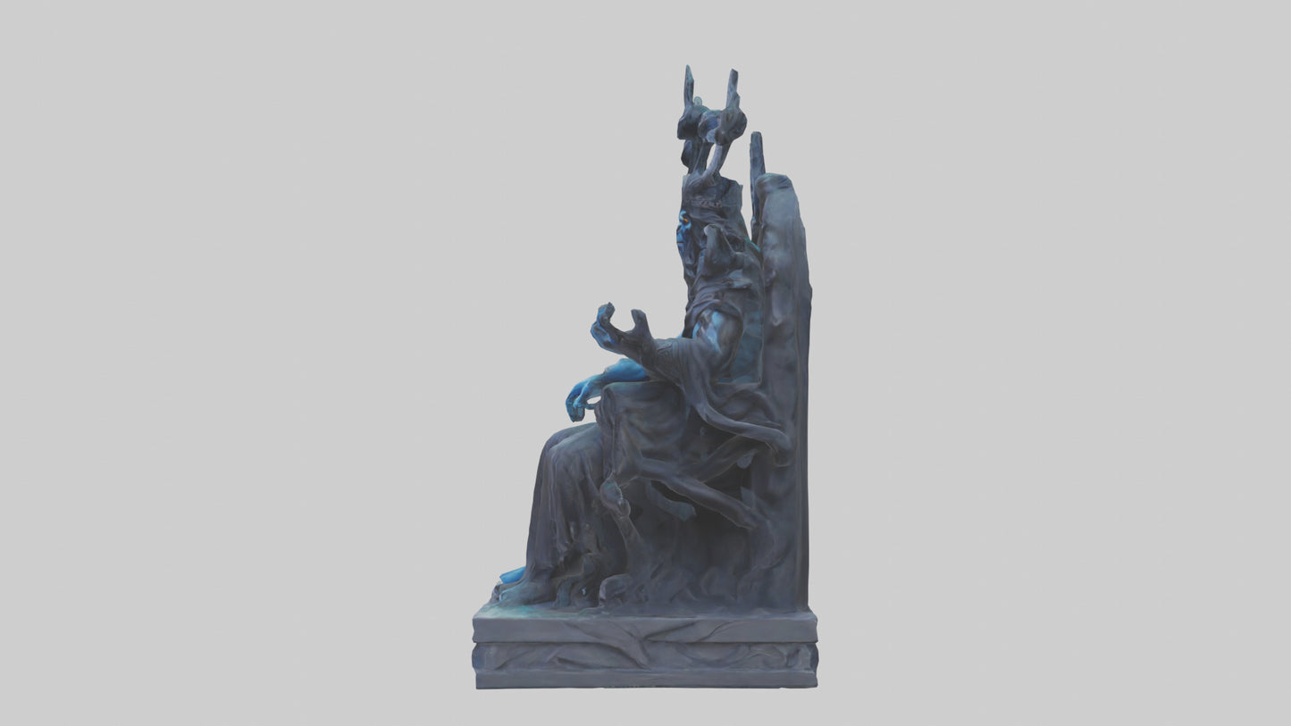 3D model Hades statue model VR / AR / low-poly
