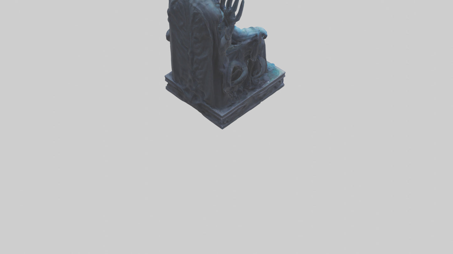 3D model Hades statue model VR / AR / low-poly