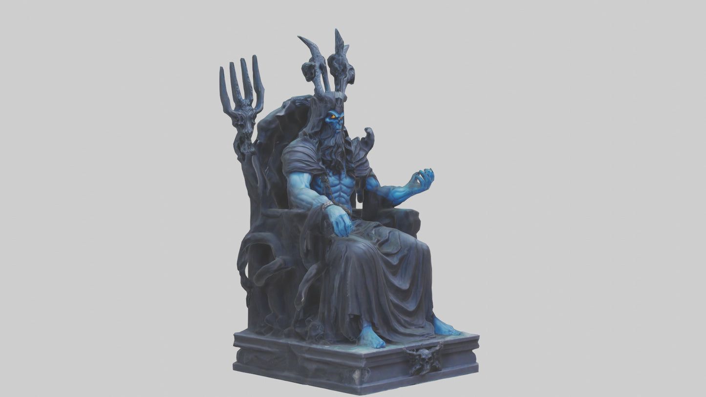 3D model Hades statue model VR / AR / low-poly