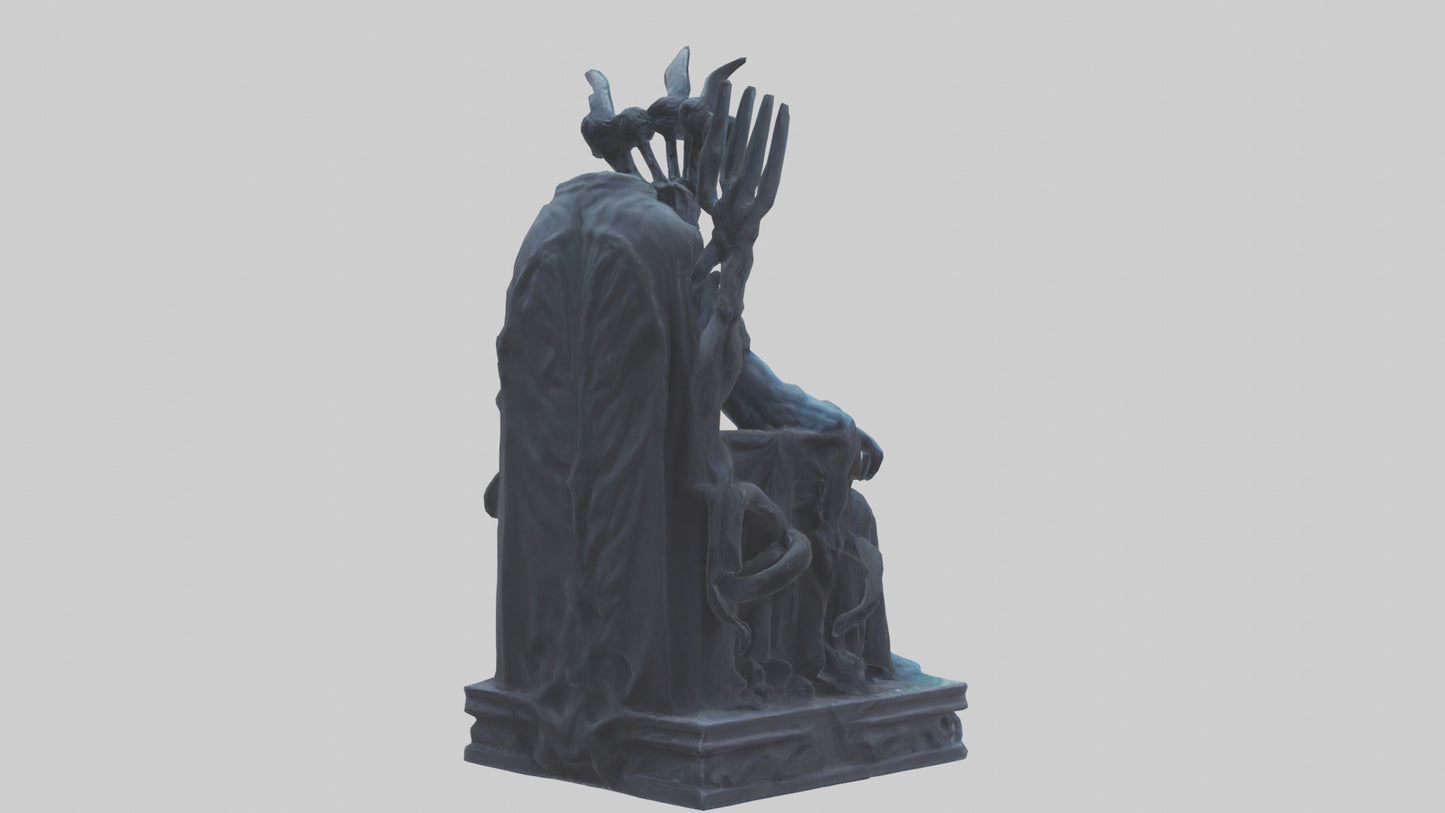 3D model Hades statue model VR / AR / low-poly