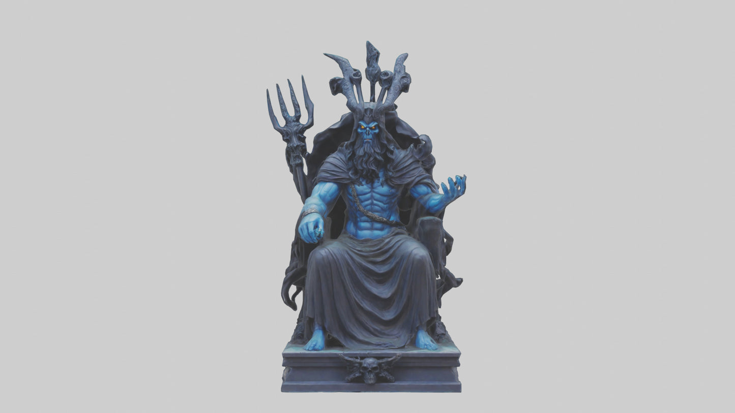 3D model Hades statue model VR / AR / low-poly