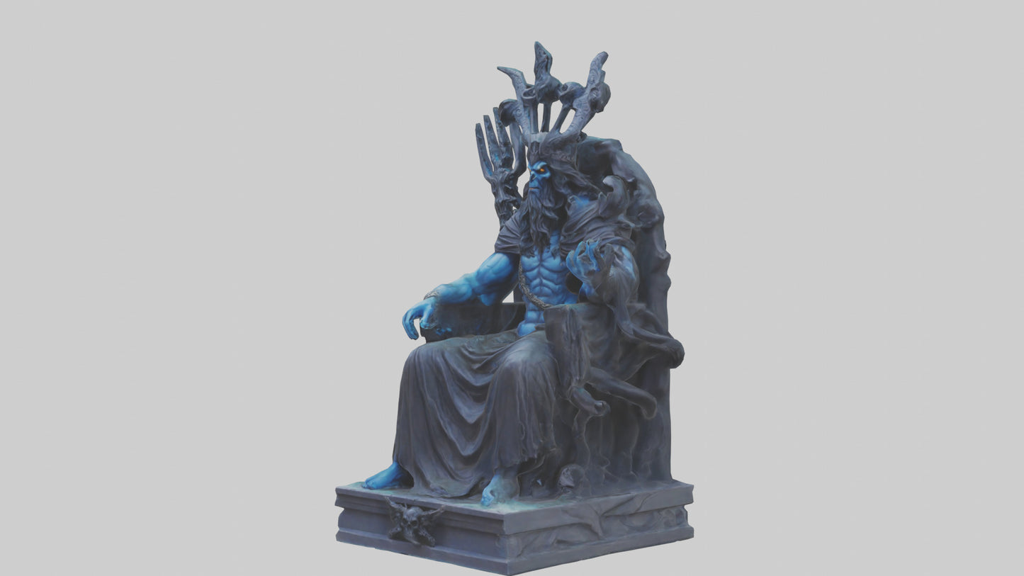 3D model Hades statue model VR / AR / low-poly