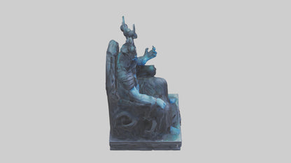 3D model Hades statue model VR / AR / low-poly