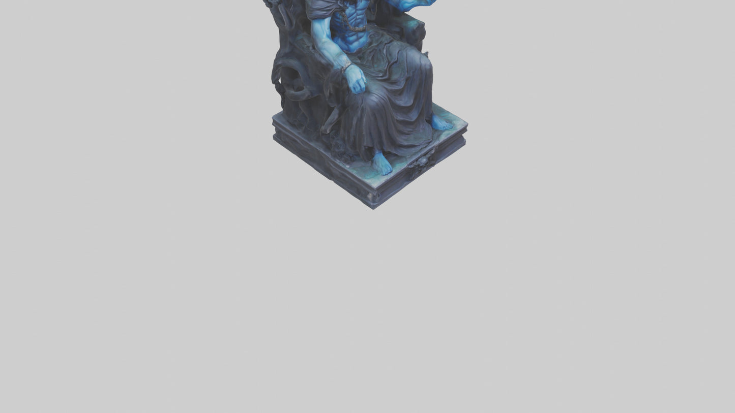 3D model Hades statue model VR / AR / low-poly
