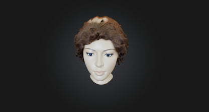 3D model hair wig  VR / AR / low-poly