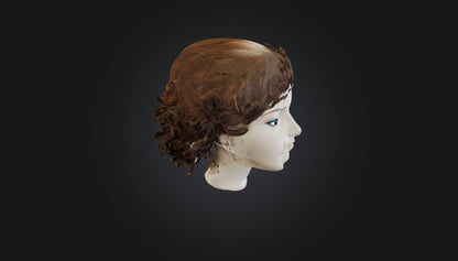 3D model hair wig  VR / AR / low-poly