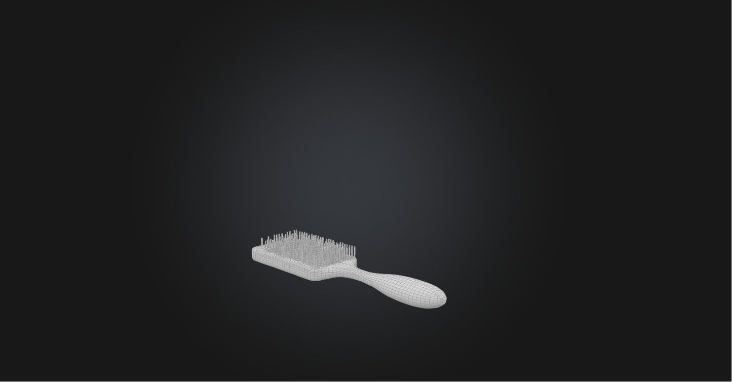 3D model Hairbrush VR / AR / low-poly