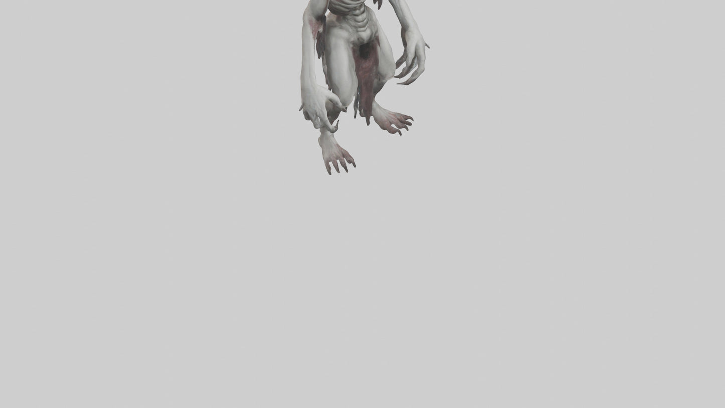 3D model Halfdead creature model VR / AR / low-poly