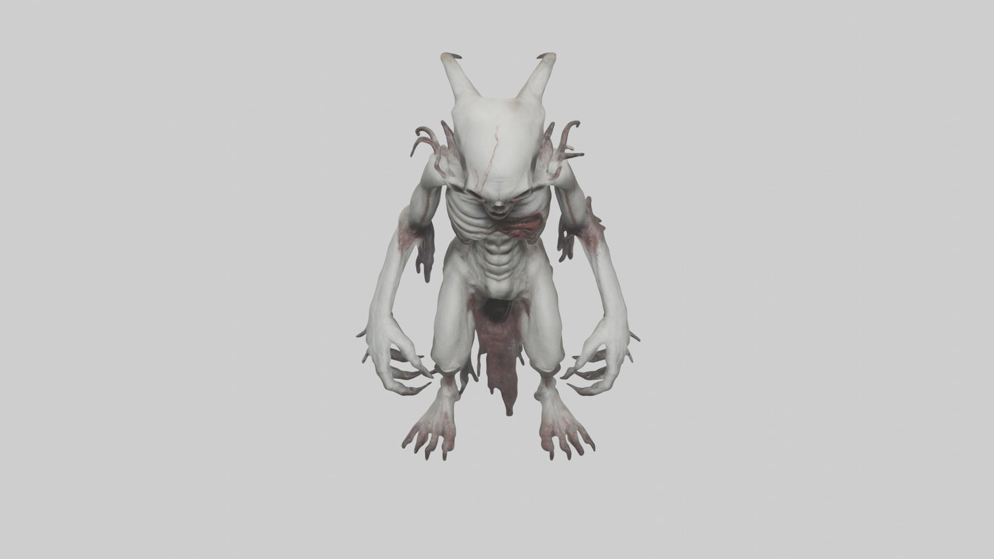 3D model Halfdead creature model VR / AR / low-poly