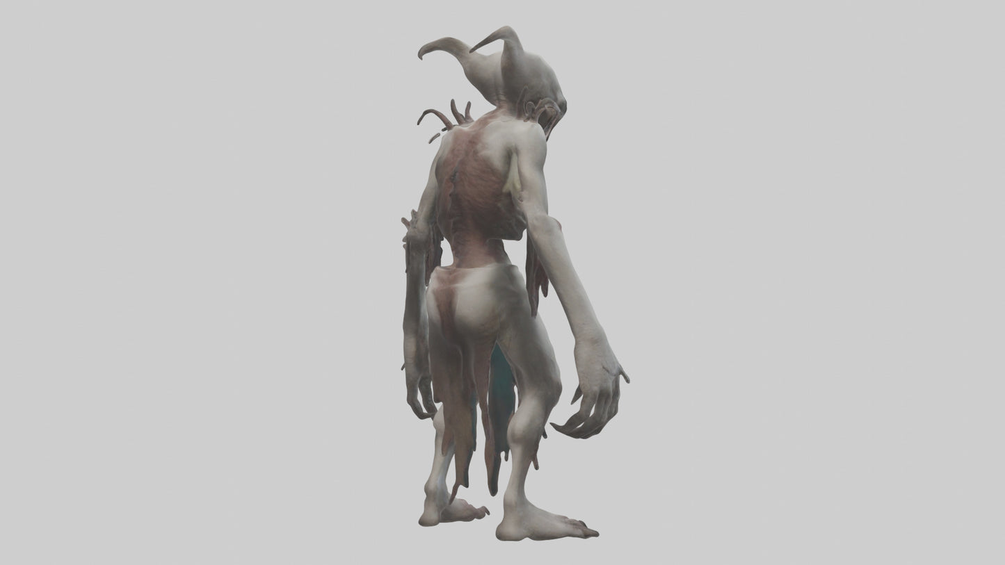 3D model Halfdead creature model VR / AR / low-poly