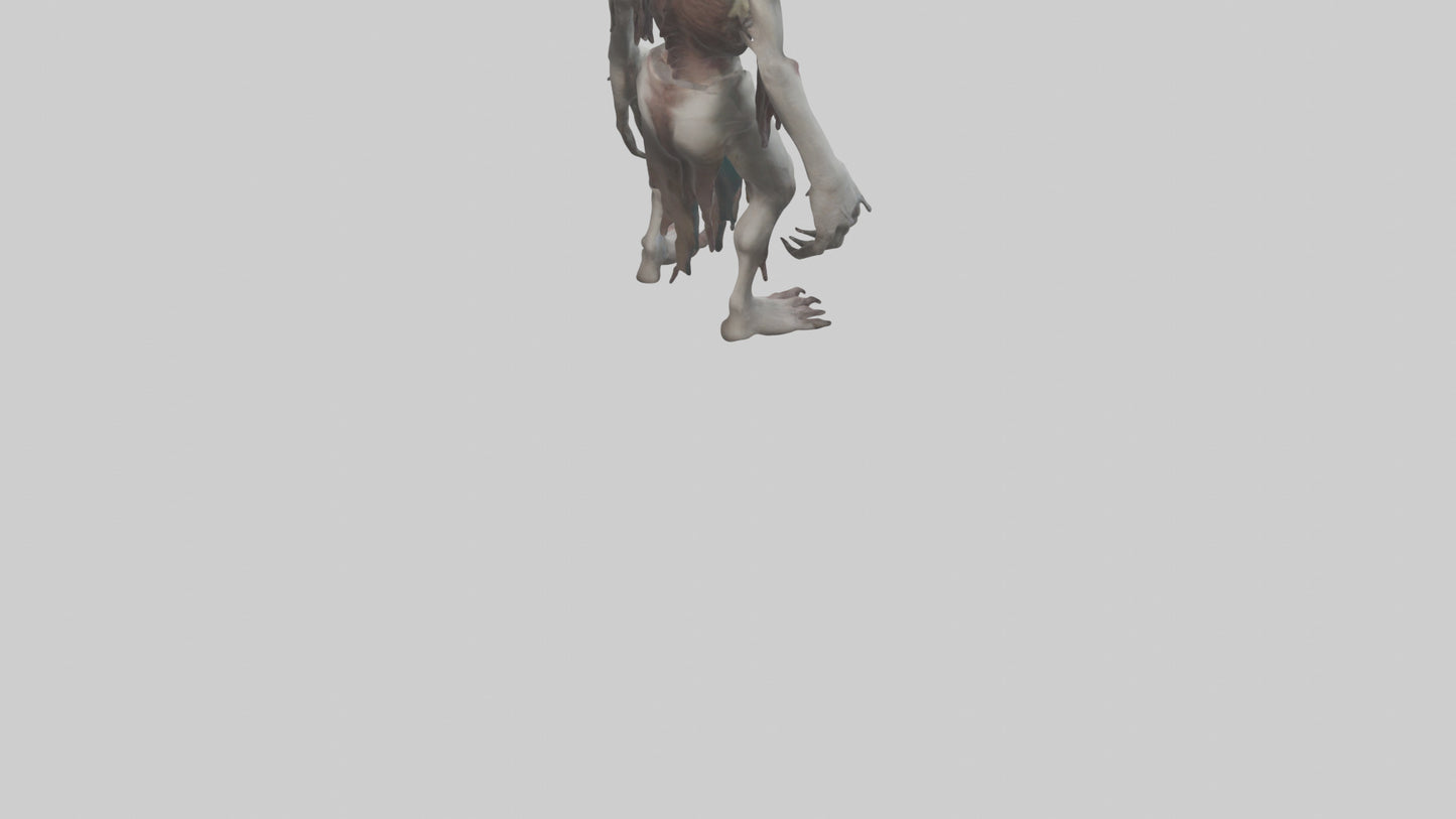 3D model Halfdead creature model VR / AR / low-poly