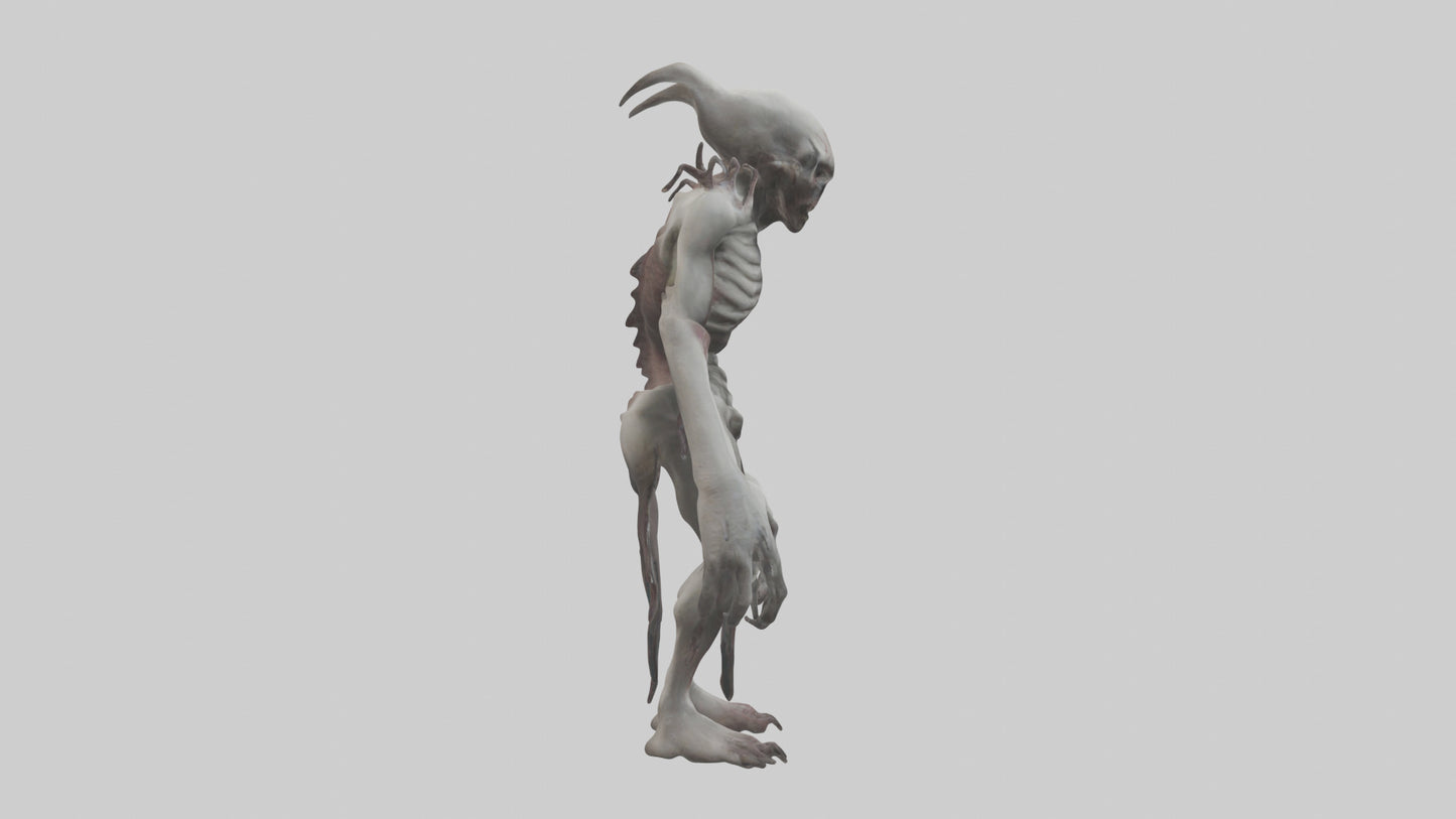 3D model Halfdead creature model VR / AR / low-poly
