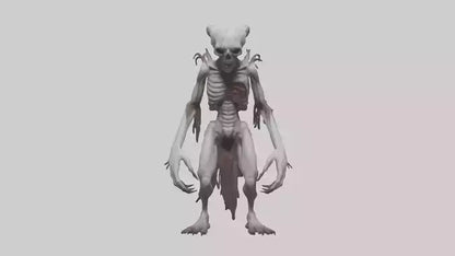 3D model Halfdead creature model VR / AR / low-poly