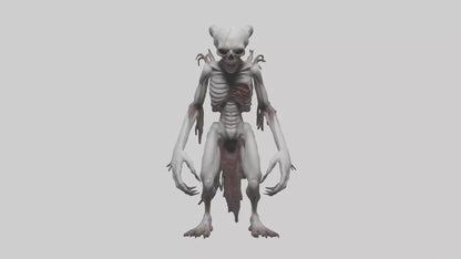 3D model Halfdead creature model VR / AR / low-poly