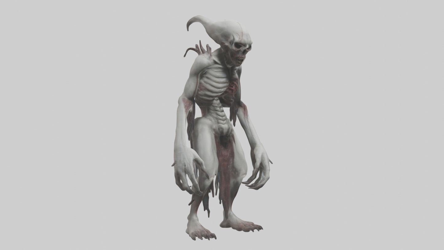 3D model Halfdead creature model VR / AR / low-poly
