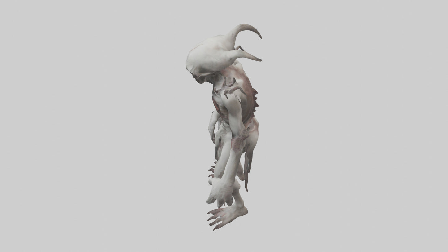 3D model Halfdead creature model VR / AR / low-poly