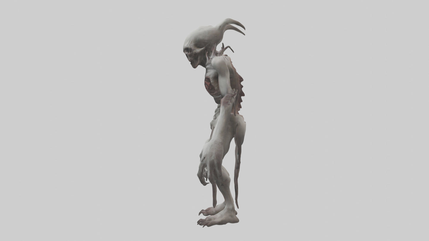 3D model Halfdead creature model VR / AR / low-poly