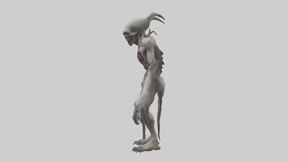 3D model Halfdead creature model VR / AR / low-poly