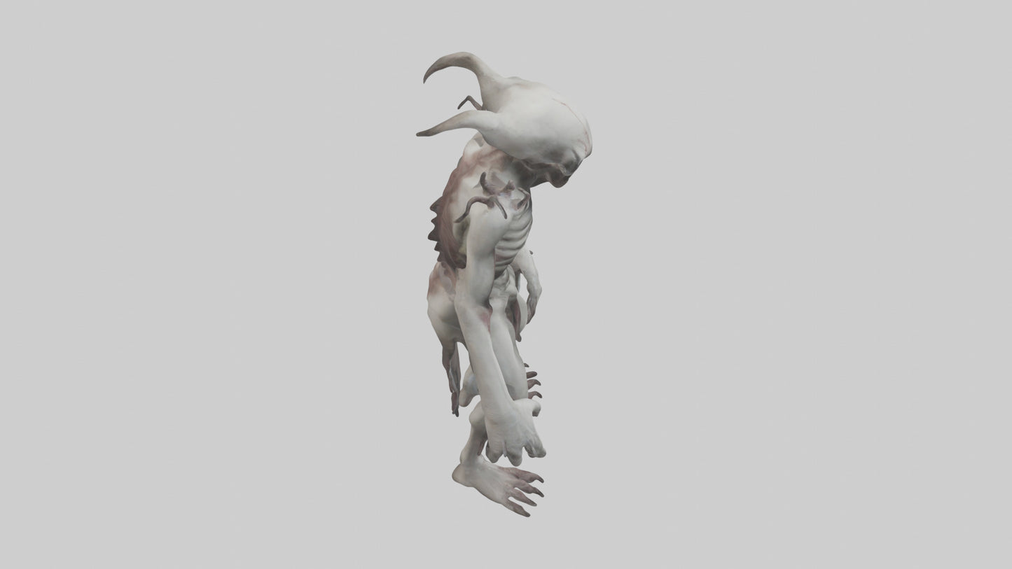 3D model Halfdead creature model VR / AR / low-poly