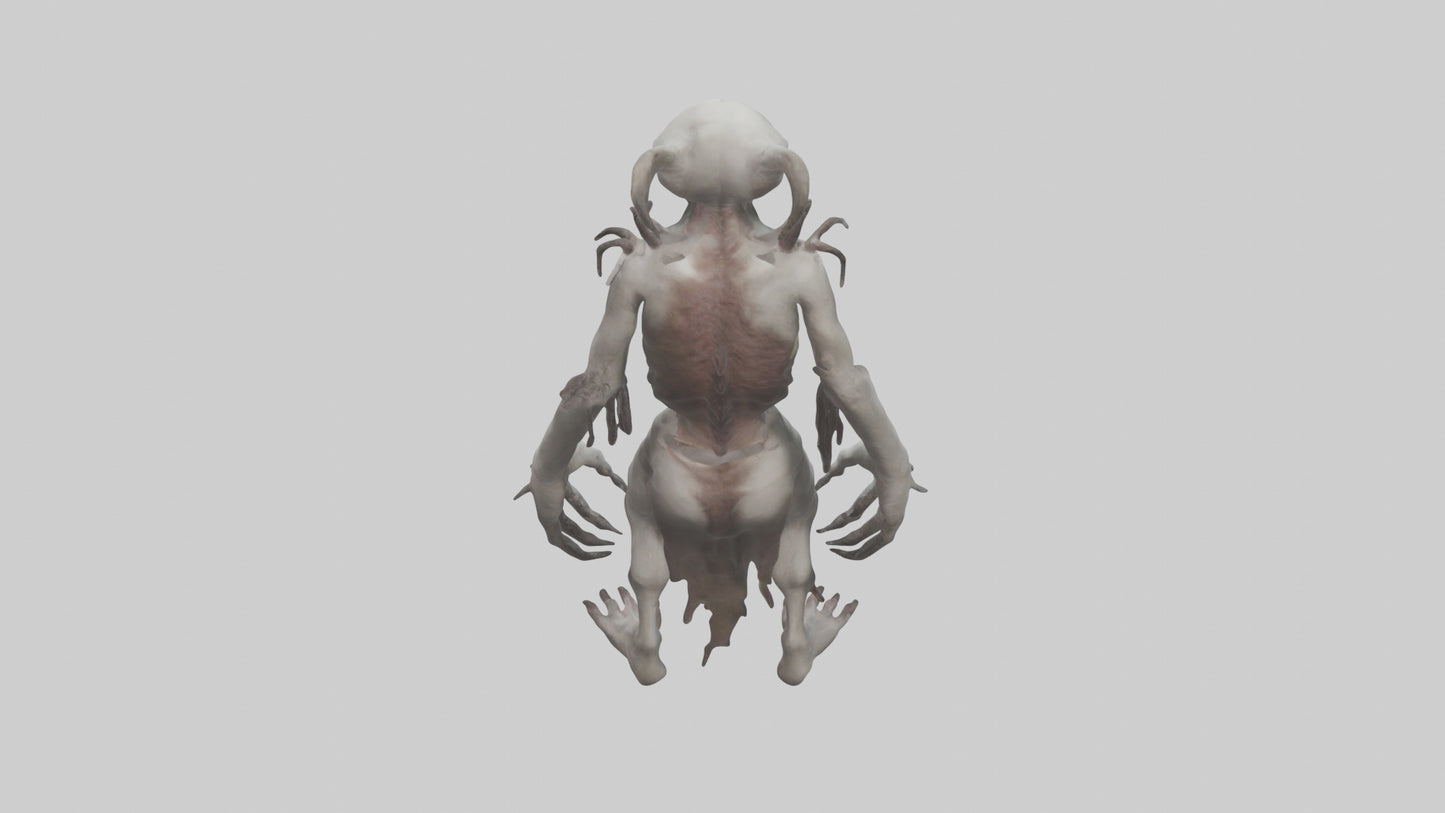 3D model Halfdead creature model VR / AR / low-poly