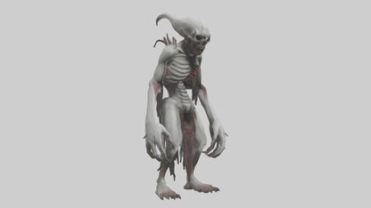 3D model Halfdead creature model VR / AR / low-poly